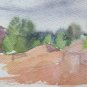 Painting Watercolour on paper Vintage Landscape Opera Maestro G.Pa P14
