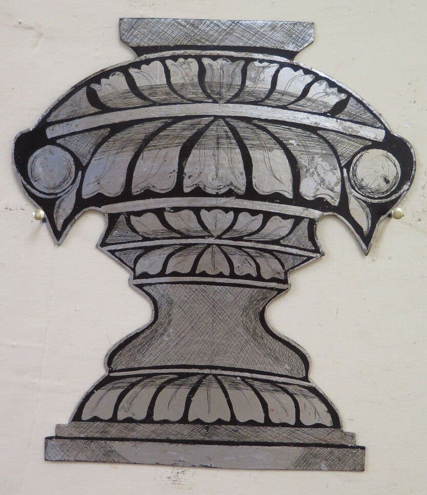 Frieze Decorative Wrought Iron Made by hand half '900 Vintage Vase CH13 76