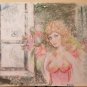 Large Painting Pop Art with Portrait Feminine a Boob Nude Author Pancaldi P33.9