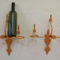 2 Wall Light Wrought Iron Vintage Pair of Lamps Wall CH14 3