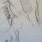 Drawing Original of Painter Gaetano Pancaldi Studio Sketch on Basket P28.5
