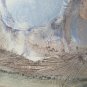 Painting Modern 1960's Vintage Landscape Alpine Dolomites Lavaredo P31