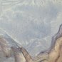 Painting Modern 1960's Vintage Landscape Alpine Dolomites Lavaredo P31