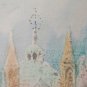 23 3/16x26 3/8in Painting Vintage Technical Frost Venice Basilica Saint Marco