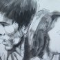 Drawing Sketch on Basket Victims War Vietnam Years 60 Painter Pancaldi P28.7