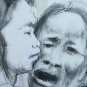 Drawing Sketch on Basket Victims War Vietnam Years 60 Painter Pancaldi P28.7