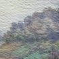 Small Painting Sketch Watercolour Signed Landscape Countryside 7 1/2x5 1/8in