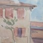 Sketch Painted Vintage Watercolour on Card Opera of Painter G.Pancaldi P28.4