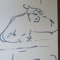 Six Sketching Drawings Preparatory for Shapes Man's Author G.Pancaldi P28.5