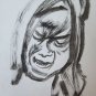 Five Antique Sketching D'Author Studies for Portrait Face Human Waterlily P28.5