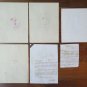 Five Antique Sketching D'Author Studies for Portrait Face Human Waterlily P28.5