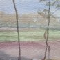 Sketch Painting to Watercolour Landscape Signed Author G.Pancaldi 1948 P28.4