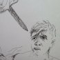 2 Sketching Drawings D'Author Theme War War Vietnam the Prisoner P28.7
