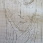 2 Sketching Pencil on Basket Drawing Studio Face Face Feminine Vintage P28.5