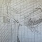 2 Sketching Pencil on Basket Drawing Studio Face Face Feminine Vintage P28.5