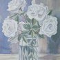 Painting Modern Floral Rose White in a Vase from the Master Pancaldi P23