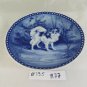 Plate in Ceramic Original Hundeplatte Bowtie Tove Svendsen Denmark R77