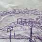 Sketch Antique Drawing Pen on Card Studio for Landscape by Country P28.4