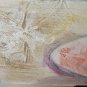 34 5/16x24 3/8in Painting Modern Technical Mixed Portrait Woman Onirico P33.3
