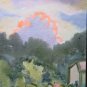 Old Painting to Watercolour from the Painter G.Pancaldi Landscape Painting P14