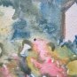 Old Painting to Watercolour from the Painter G.Pancaldi Landscape Painting P14