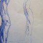Antique Drawing Pen on Card Drawing Original of Painter G.Pancaldi P28