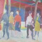The Day Dell 'Plain' Painting Vintage 1960's Painting to Oil Signed P22