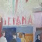 The Day Dell 'Plain' Painting Vintage 1960's Painting to Oil Signed P22
