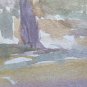 Sketch Painted on Card from the Painter's Gaetano Pancaldi Years Fifty '50 P28.4