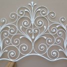 Bed Header for Double Bed Wrought Iron a Tail Peacock Vintage Headboard 4