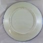 Large Flat Ceramics Painted Wall Hand Painted Blue White R35