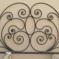 Bed Header for Double Bed Wrought Iron Headboard a Tail Peacock Vintage 12