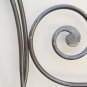 Bed Header for Double Bed Wrought Iron Headboard a Tail Peacock Vintage 12