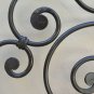 Bed Header for Double Bed Wrought Iron Headboard a Tail Peacock Vintage 12