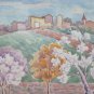 View of A Borgo Emilia Romagna Old Painting Painter Local 17 5/16x13in P14