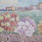 View of A Borgo Emilia Romagna Old Painting Painter Local 17 5/16x13in P14