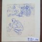 Pair Of drawings Sketch Signed Dated '68 Figures The Work P31
