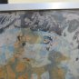 Painting Abstract Vintage Signed Aldo Zacharias Years 60 Waterlily On Paper BM51