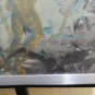 Painting Abstract Vintage Signed Aldo Zacharias Years 60 Waterlily On Paper BM51