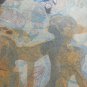 Painting Abstract Vintage Signed Aldo Zacharias Years 60 Waterlily On Paper BM51