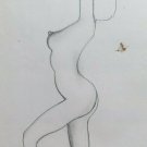 Drawing Period On Basket Sketch Studio Nude Feminine Pencil Sketch P28.9