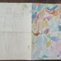 Old Drawing Sketch Studio Nude Body Feminine Period Pencil On Basket P28.9