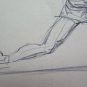Two Old Sketching drawings Shapes Of Athletes Maratona Throwing Javelin P28.7