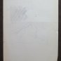 Two Old Sketching drawings Shapes Of Athletes Maratona Throwing Javelin P28.7