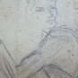 Drawing Antique With Studio For Body Human 1940 1950 Pencil On Basket P28.6