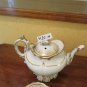 Antique Service For Tea Eight People Porcelain And Gold Italy End 2624 8/12ft1