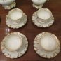 Antique Service For Tea Eight People Porcelain And Gold Italy End 2624 8/12ft1