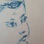 Drawing Antique Sketch Signed Reinoltz 1935 Studio Portrait Children BM53.2