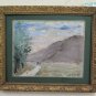 Painting Antique Impressionist Signed Rieza 1912 W Frame Coeval landscape BM44