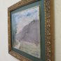 Painting Antique Impressionist Signed Rieza 1912 W Frame Coeval landscape BM44